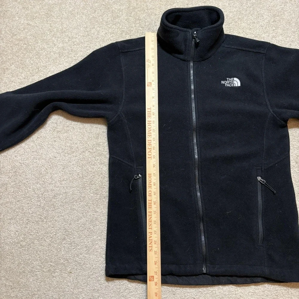 The North Face Fleece Jacket Mens Medium Black Full Zip‎ Polartec Classic Casual